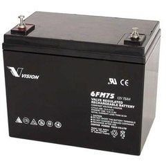 Акумуляторна батарея VISION 6FM75-X