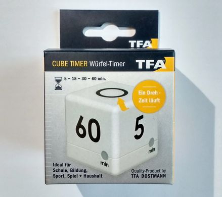 Таймер-куб цифровой TFA "CUBE-TIMER" (38203202)