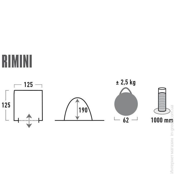 Палатка HIGH PEAK Rimini Blue (14023)