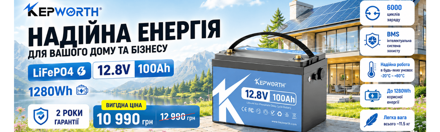 Аккумулятор Kepworth LiFePO4 12V/100AH Промо