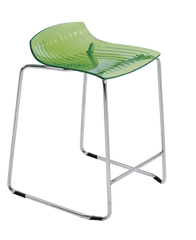 Барное кресло Papatya X-Treme Sled прозоро-зелений