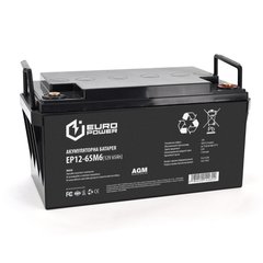 Аккумуляторная батарея EUROPOWER AGM EP12-65M6