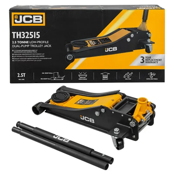 Домкрат підкатний гідравлічний низькопрофільний (75-505 мм) 2,5т JCB Tools JCB-TH32515