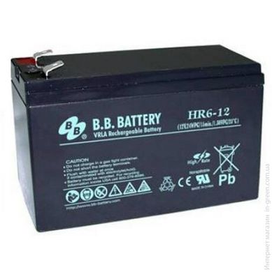 Аккумуляторная батарея B.B. BATTERY HR6-12/T1