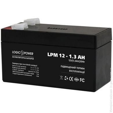 Акумулятор кислотний LOGICPOWER LPM 12-1.3 AH