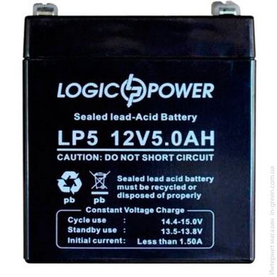 Гелевий акумулятор LogicPower LP 12-5.0AH