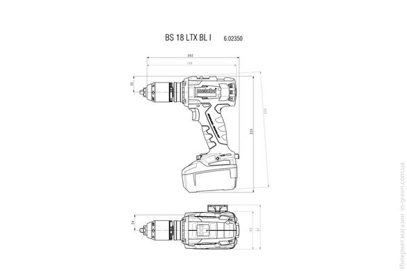 Акумуляторний дриль-шуруповерт METABO BS 18 LTX BL I (602350650)