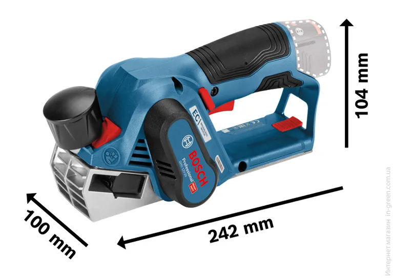 Аккумуляторный рубанок Bosch GHO 12V-20 Solo (06015A7000)