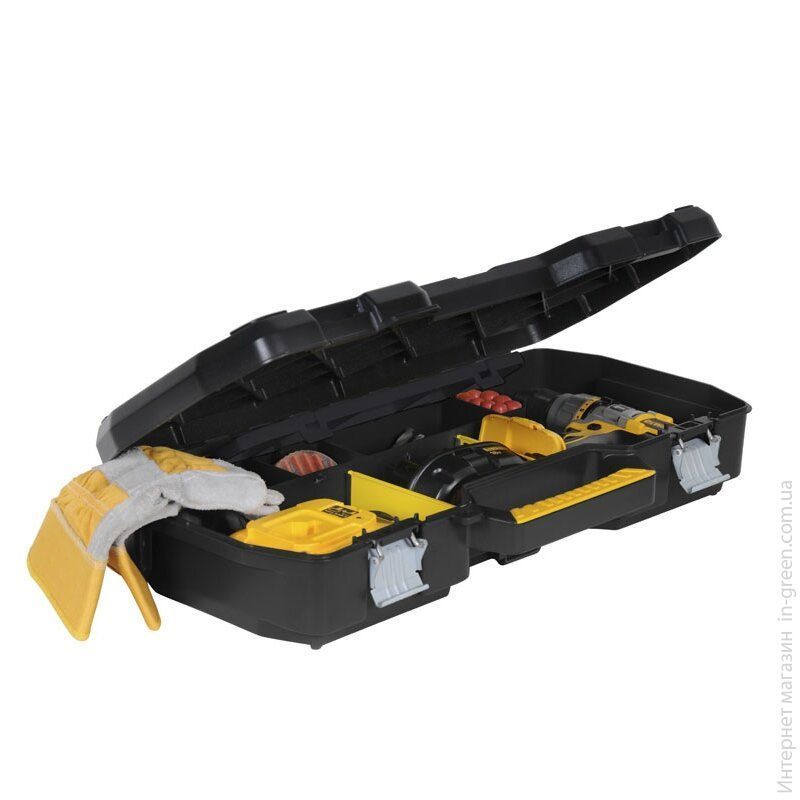 Ящик для электроинструмента Stanley с металлическими замками, 24&rdquo; (610х110х330мм) STST1-70737