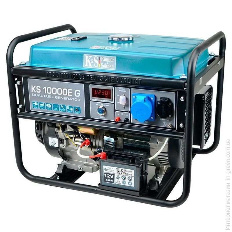 Газобензиновий генератор Konner & Sohnen KS 10000E G