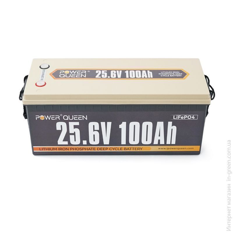 Акумуляторна батарея Power Queen LiFePO4 25.6V 100Ah 2560Wh BMS