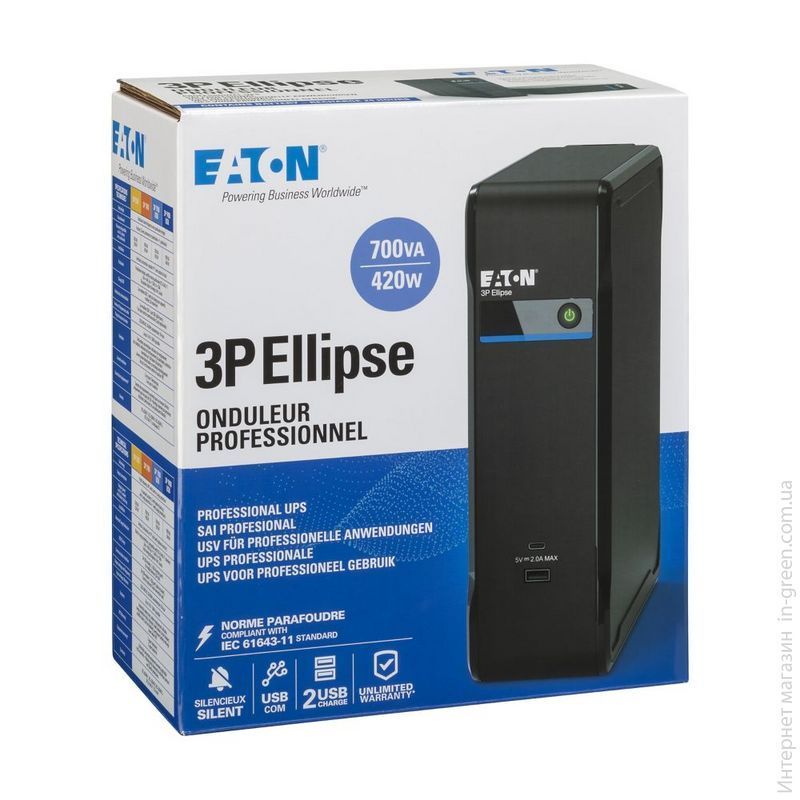 Джерело безперебійного живлення Eaton 3P700UD 3P Ellipse 700VA/420W