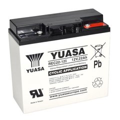 Тяговий свинцево-кислотний акумулятор YUASA REC22-12I 12V 22Ah high cyclic