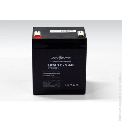 Аккумулятор кислотный LOGICPOWER LPM 12-5.0 AH