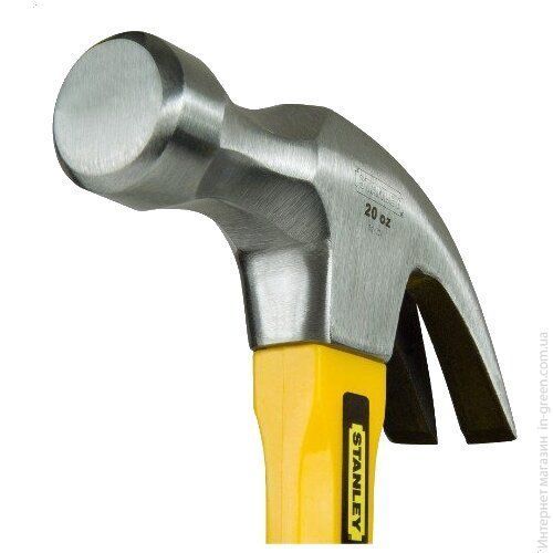 Молоток Stanley Yellow Fibreglass Curve Claw 1-51-621