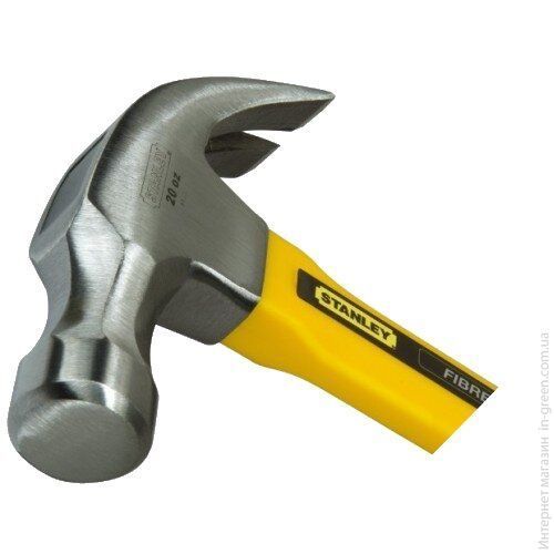 Молоток Stanley Yellow Fibreglass Curve Claw 1-51-621