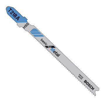5 лобзиковых пилок BOSCH T 218 А, HSS (2608631032)
