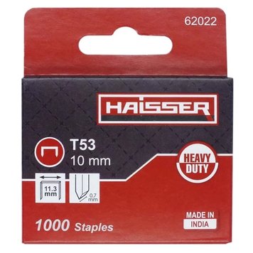 Скобы для степлера HAISSER Т53 1000шт 10х11.3х07мм