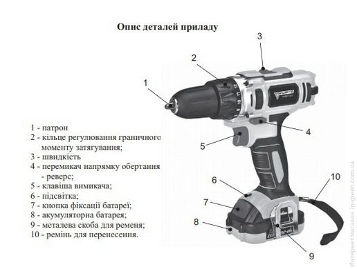 Акумуляторний дриль-шуруповерт Forte CDL 1217-2