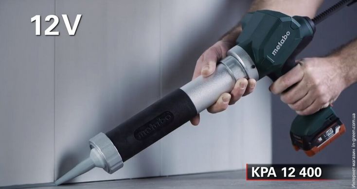 Аккумуляторный пистолет для герметика METABO KPA 12 400 каркас