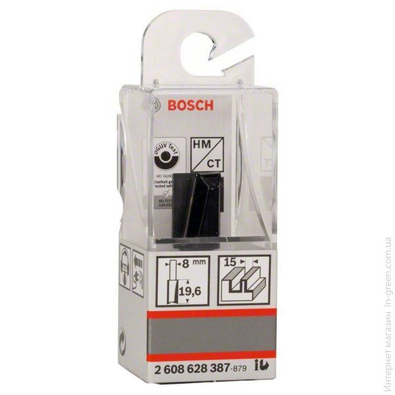Фреза пазовая 15/8 мм BOSCH (2608628387)