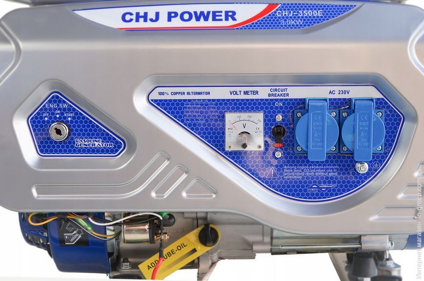 Генератор газ/бензиновый CHJ POWER CHJ-3500E (DD0006918) с электрозапуском