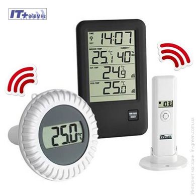 Термометр для бассейна цифровий TFA Malibu, 158х95х21 мм 303053.IT