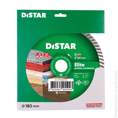 Distar Круг алмазний відрізний Turbo 180x2,4x9x22,23 Elite (10115023014)