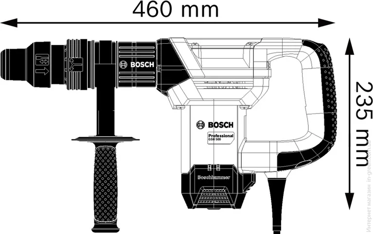 Відбійний молоток Bosch GSH 500 Professional (0611338720)