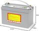 Акумулятор TCBWorth LiFePO4 12V/135AH Bluetooth Фото 10 з 24