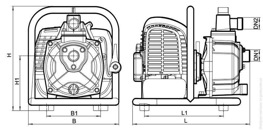 Мотопомпа NPO Garden MP25-8 mini