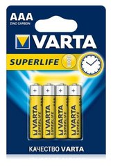 Батарейка VARTA SUPERLIFE AAA BLI 4 ZINC-CARBON