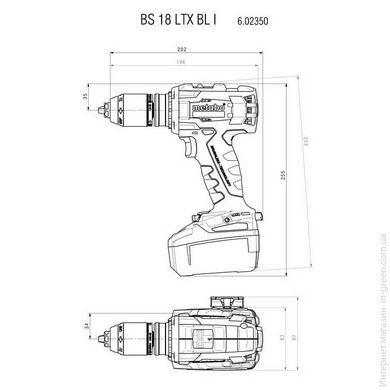 Акумуляторний дриль-шуруповерт METABO BS 18 LTX BL I