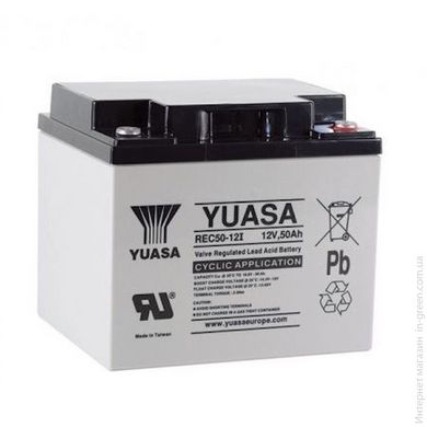 Тяговой свинцово-кислотный аккумулятор YUASA REC50-12I 12V 50Ah high cyclic
