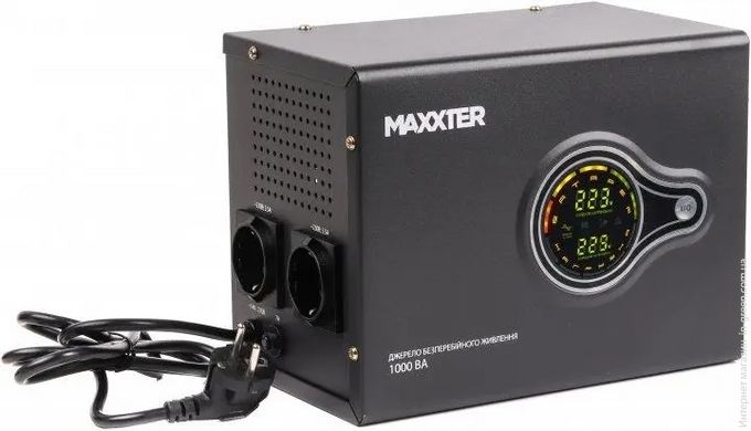 Источник бесперебойного питания MAXXTER MX-HI-PSW1000-01 1000 VA для котлов