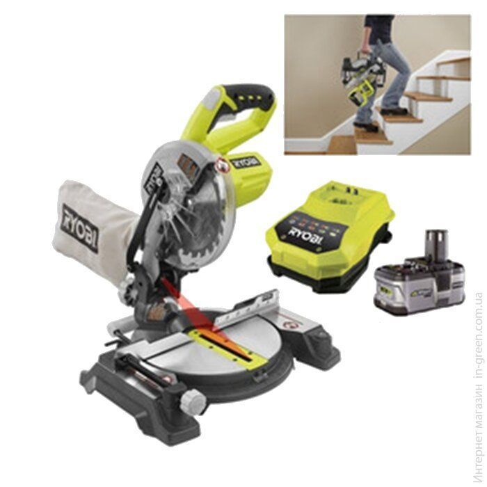 Торцовочная пила RYOBI EMS190DCL