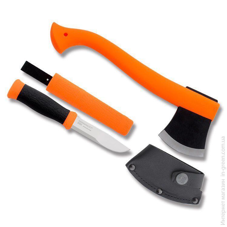 Туристический нож Morakniv Outdoor Kit Orange + топор