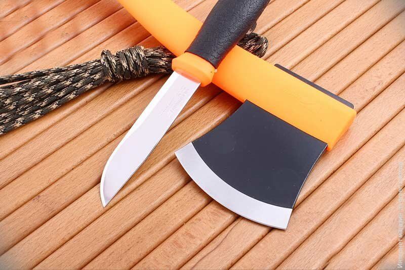 Туристический нож Morakniv Outdoor Kit Orange + топор