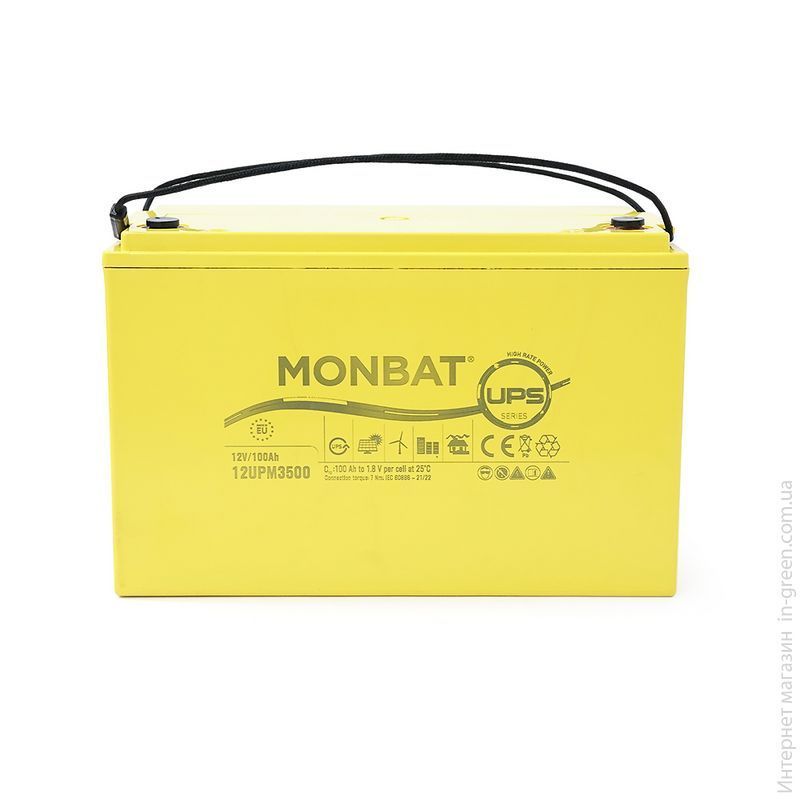 Акумуляторна батарея MONBAT AGM 12V 100Ah (12UPM3500)