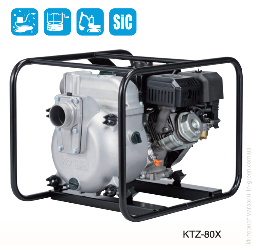 Мотопомпа для брудної води KOSHIN KTZ-80X (0129494)