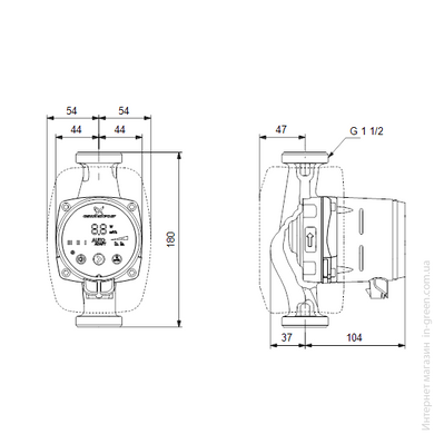 Циркуляционный насос GRUNDFOS ALPHA2 25-40 N 180 1x230V (99411365)