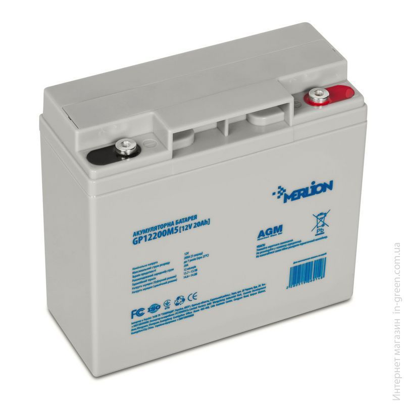Акумуляторная батарея AGM MERLION GP12200M5 12V 20Ah