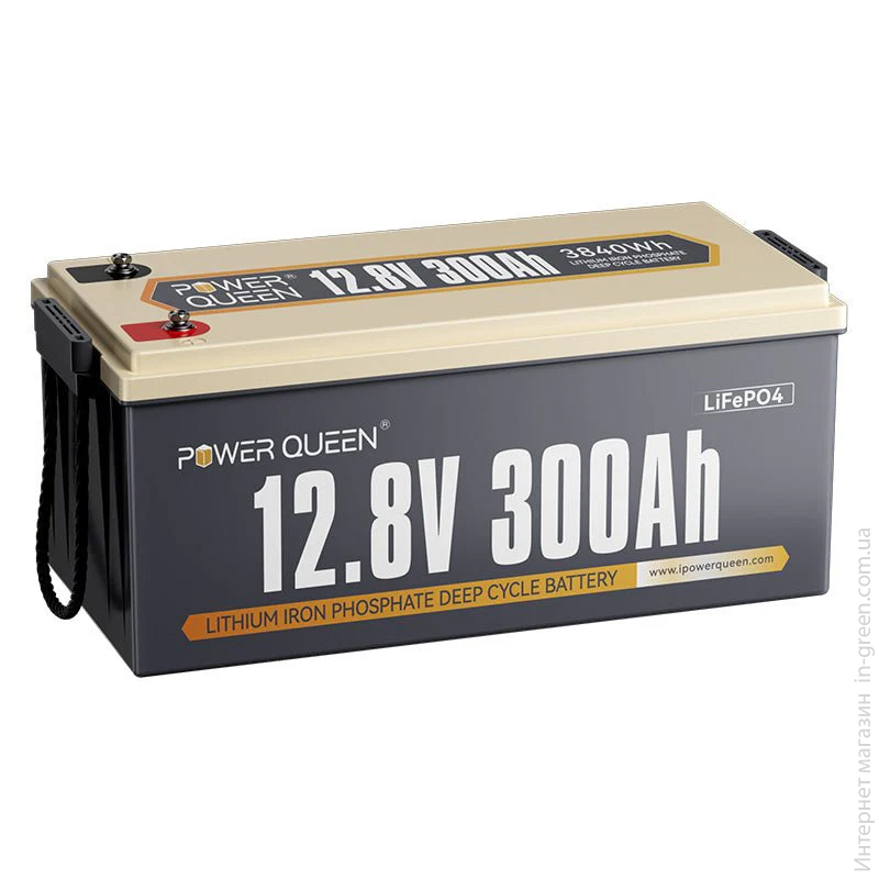 Аккумуляторная батарея Power Queen LiFePO4 12.8V 300Ah 3840Wh BMS
