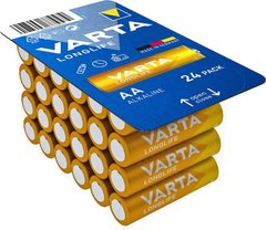 Батарейка VARTA LONGLIFE (04106301124) лужна AA блістер, 24 шт.