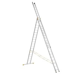 Алюминиевая трехсекционная универсальная профессиональная лестница Virastar P3 9320
