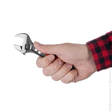 Ключ разводной двухкомпонентная рукоятка INTERTOOL HT-0195
