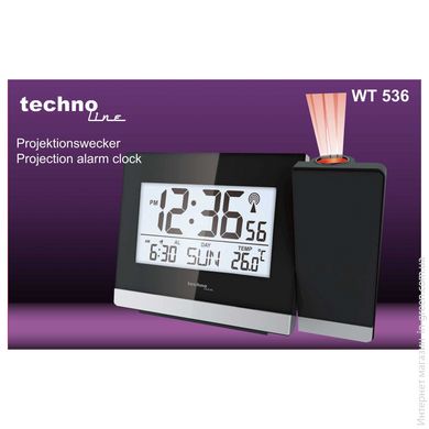 Часы проекционные Technoline WT536 Black