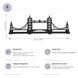 Вішалка настінна Glozis Tower Bridge H-069 Фото 2 з 6