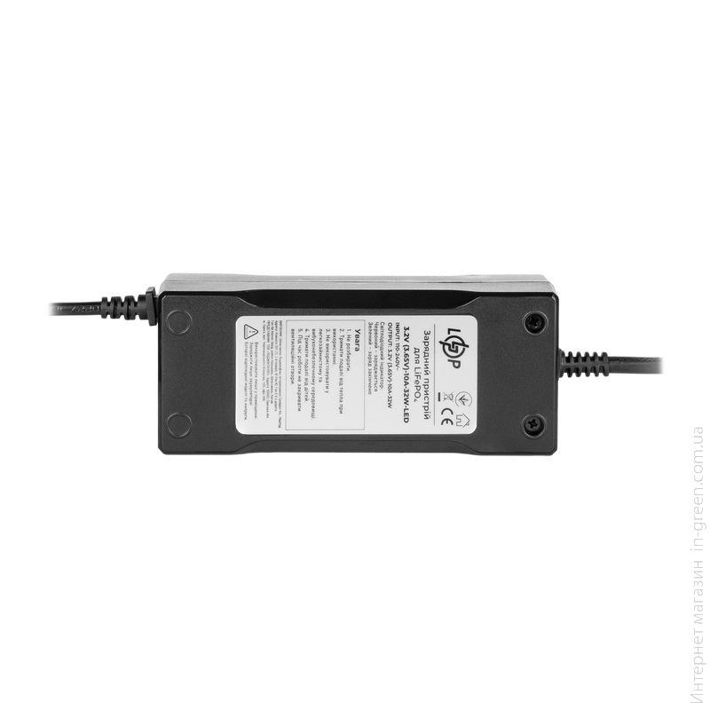 Зарядний пристрій для акумуляторів LiFePO4 3.2V (3.65V)-10A-32W-LED