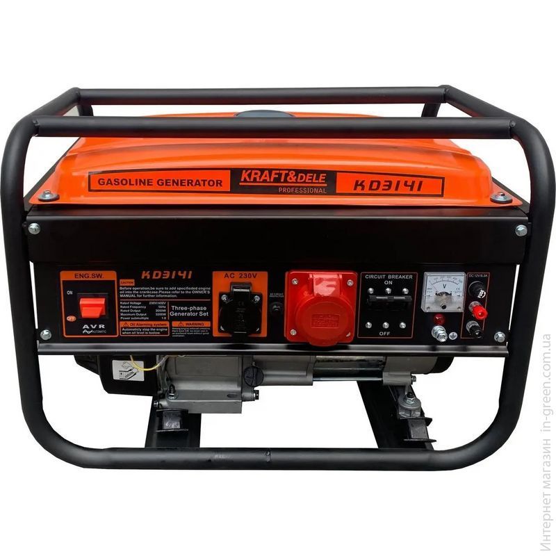 Генератор газ/бензиновый Kraft Dele KD3141 (DD0006916) с ручным запуском